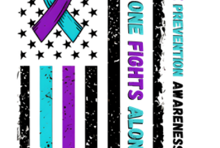 Suicide Prevention Awareness Logo No One Fights Alone Hope and Healing Walk 2026